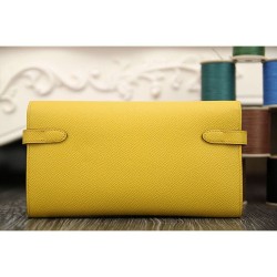 Replica Hermes Kelly Longue Portafoglio in pelle gialla Epsom Replica Hermes Kelly Longue Portafoglio in pelle gialla Epsom
