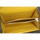 Replica Hermes Kelly Longue Portafoglio in pelle gialla Epsom