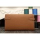Replica Hermes Kelly Longue Portafoglio in pelle marrone Clemence