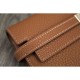 Replica Hermes Kelly Longue Portafoglio in pelle marrone Clemence