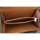 Replica Hermes Kelly Longue Portafoglio in pelle marrone Clemence