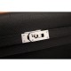 Replica Hermes Kelly Longue Portafoglio in pelle nera Epsom