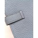 Replica Portafoglio Hermes Bearn in azzurro in pelle