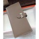 Replica Portafoglio Hermes Bearn in pelle Etain Epsom