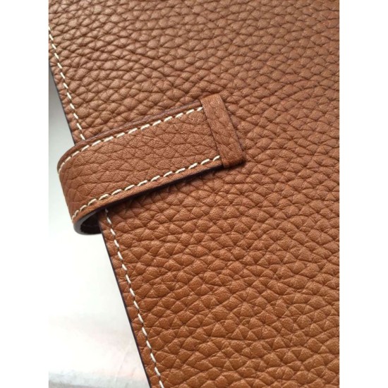 Replica Portafoglio Hermes Bearn Portafoglio In pelle marrone