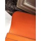 Replica Portafoglio Hermes Costanza a lungo in pelle arancione Epsom