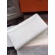 Replica Portafoglio Hermes Costanza a lungo in pelle bianca Epsom