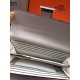 Replica Portafoglio Hermes Costanza a lungo in pelle bianca Epsom