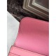 Replica Portafoglio Hermes Costanza a lungo in pelle rosa Epsom