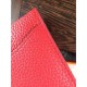Replica Portafoglio Hermes Costanza a lungo in pelle Vermillion