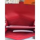 Replica Portafoglio Hermes Costanza a lungo in pelle Vermillion
