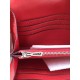 Replica Portafoglio Hermes Costanza a lungo in pelle Vermillion