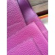 Replica Portafoglio Hermes Dogon  in pelle Cyclamen