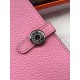 Replica Portafoglio Hermes Dogon in pelle rosa