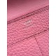 Replica Portafoglio Hermes Dogon in pelle rosa