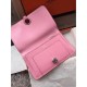 Replica Portafoglio Hermes Dogon in pelle rosa