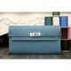 Replica Portafoglio Hermes Kelly Longue in pelle Jean Blu Clemence Replica Portafoglio Hermes Kelly Longue in pelle Jean Blu Clemence