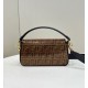 Replica Borsa Fendi Baguette Medium FF in tessuto jacquard con paillettes Marrone Replica Borsa Fendi Baguette Medium FF in tessuto jacquard con paillettes Marrone