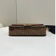 Replica Borsa Fendi Baguette Medium FF in tessuto jacquard con paillettes Marrone Replica Borsa Fendi Baguette Medium FF in tessuto jacquard con paillettes Marrone