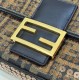 Replica Borsa Fendi Baguette Medium FF in tessuto jacquard con paillettes Marrone Replica Borsa Fendi Baguette Medium FF in tessuto jacquard con paillettes Marrone