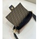 Replica Borsa Fendi Baguette Medium FF in tessuto jacquard con paillettes Marrone Replica Borsa Fendi Baguette Medium FF in tessuto jacquard con paillettes Marrone