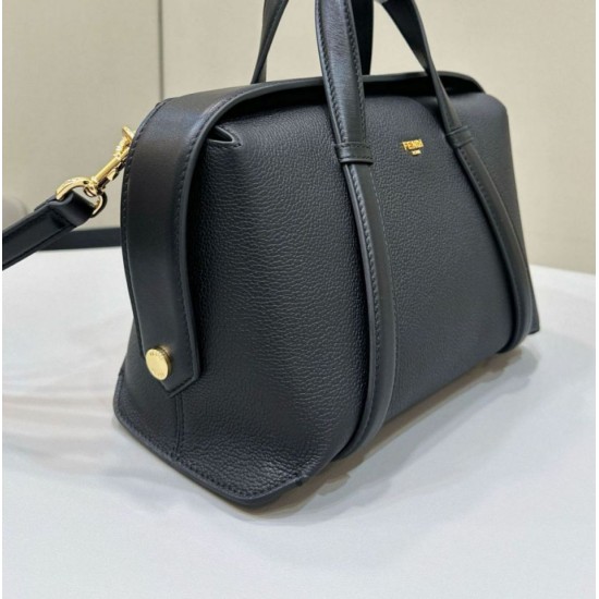 Replica Borsa Fendi Boston 365 media 8BL152 Nera