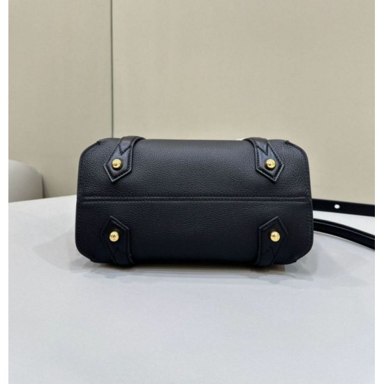 Replica Borsa Fendi Boston 365 media 8BL152 Nera
