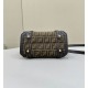 Replica Borsa media Fendi Boston 365 Jacquard FF in tessuto 8BL152 Nera