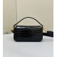 Replica Borsa Baguette Media Fendi 8BR600 Coccodrillo Nero