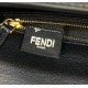 Replica Borsa Baguette Media Fendi 8BR600 Coccodrillo Nero