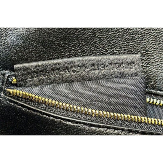 Replica Borsa Baguette Media Fendi 8BR600 Coccodrillo Nero
