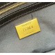 Replica Borsa Fendi Baguette Media Nappa Nera con cinturino lettering FENDI in metallo 8BR822 Replica Borsa Fendi Baguette Media Nappa Nera con cinturino lettering FENDI in metallo 8BR822