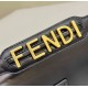 Replica Borsa Fendi Baguette Media Nappa Nera con cinturino lettering FENDI in metallo 8BR822 Replica Borsa Fendi Baguette Media Nappa Nera con cinturino lettering FENDI in metallo 8BR822