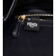 Replica Borsa in tela Fendi Baguette media FF 8BR600 Nera
