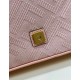 Replica Borsa in tela Fendi Baguette media FF 8BR600 Rosa