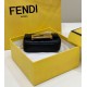 Replica Borsa mini Fendi Nano Baguette FF in tela Nera