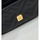 Replica Borsa mini Fendi Nano Baguette FF in tela Nera