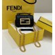 Replica Borsa mini Fendi Nano Baguette FF in tela Nera