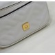 Replica Borsa mini Fendi Nano Baguette FF in tela Bianca