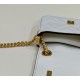 Replica Borsa mini Fendi Nano Baguette FF in tela Bianca