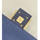 Replica Borsa media Fendi Baguette Jacquard FF in tessuto 8BR600 Blu