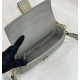 Replica Borsa Fendi Media Baguette Jacquard FF in tessuto 8BR600 Verde Chiaro