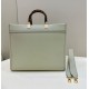 Replica Borsa tote media Fendi Sunshine verde chiaro