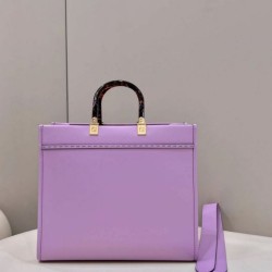 Replica Borsa tote media Fendi Sunshine viola