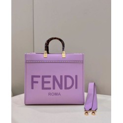 Replica Borsa tote media Fendi Sunshine viola