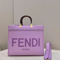 Replica Borsa tote media Fendi Sunshine viola