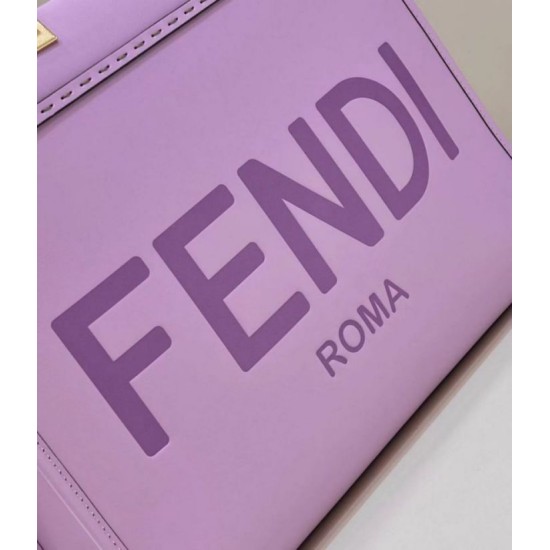 Replica Borsa tote media Fendi Sunshine viola