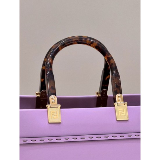Replica Borsa tote media Fendi Sunshine viola
