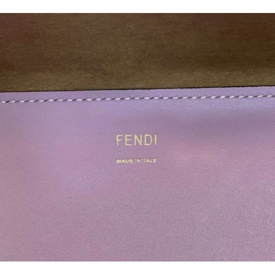 Replica Borsa tote media Fendi Sunshine viola