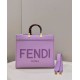 Replica Borsa tote media Fendi Sunshine viola